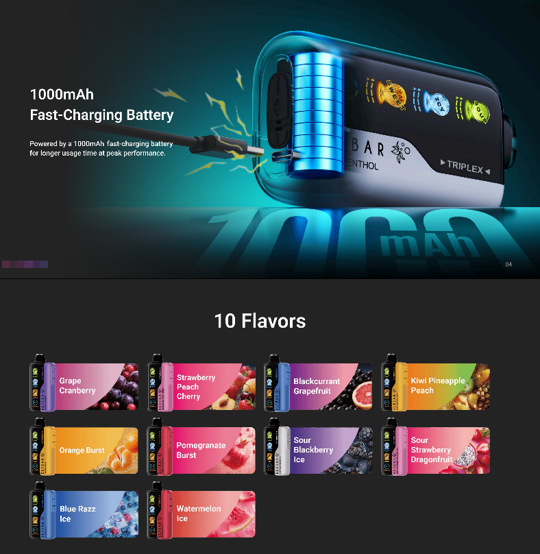 ElfBar Trio Ice+Sweet+Sour Control 400000 Puffs In Eu Stock