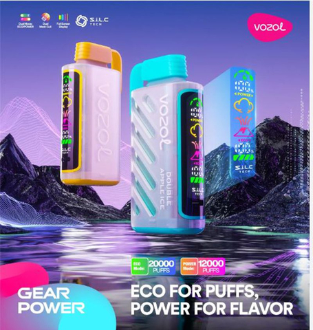 100% Original Vozol Gear Power 20000 20K Puffs Disposable E Vapes