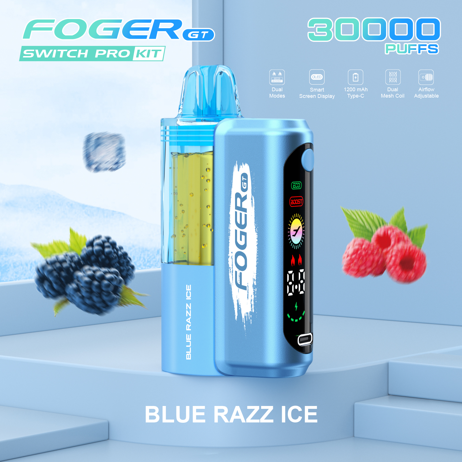 Foger Gt Switch 30000 Puffs 0-5% Nicotine Pods Kit Vapes