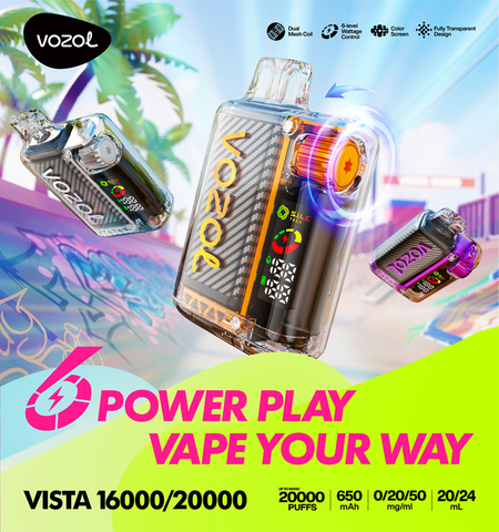 Crystal Vozlo Vista Disposable E Vape Box 16000 20000 16K 20K Puffs Wape Vaporizer $2.10--$3.70