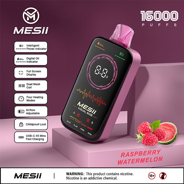 MESII Visual Boxx Raspberry Watermelon Disposable Vape