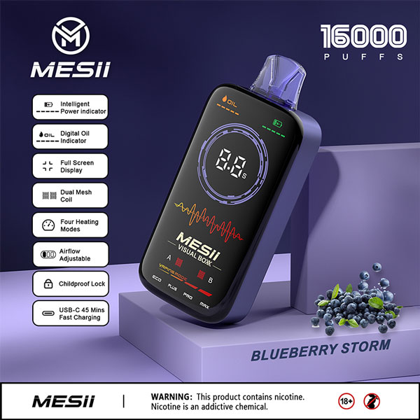 Mesii Visual Boxx 16K disposable vape p
