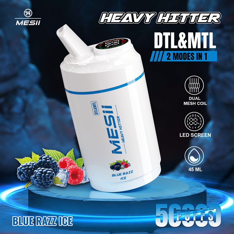 DTL & MTL Mesii Shisha Heavy Hitter 50000 Puffs Disposable Vapes