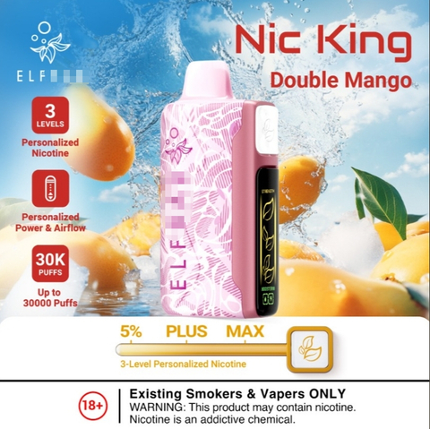 Poland Warehouse Elfbar Nic King 30000 Puffs 5% Nicotine Vapes