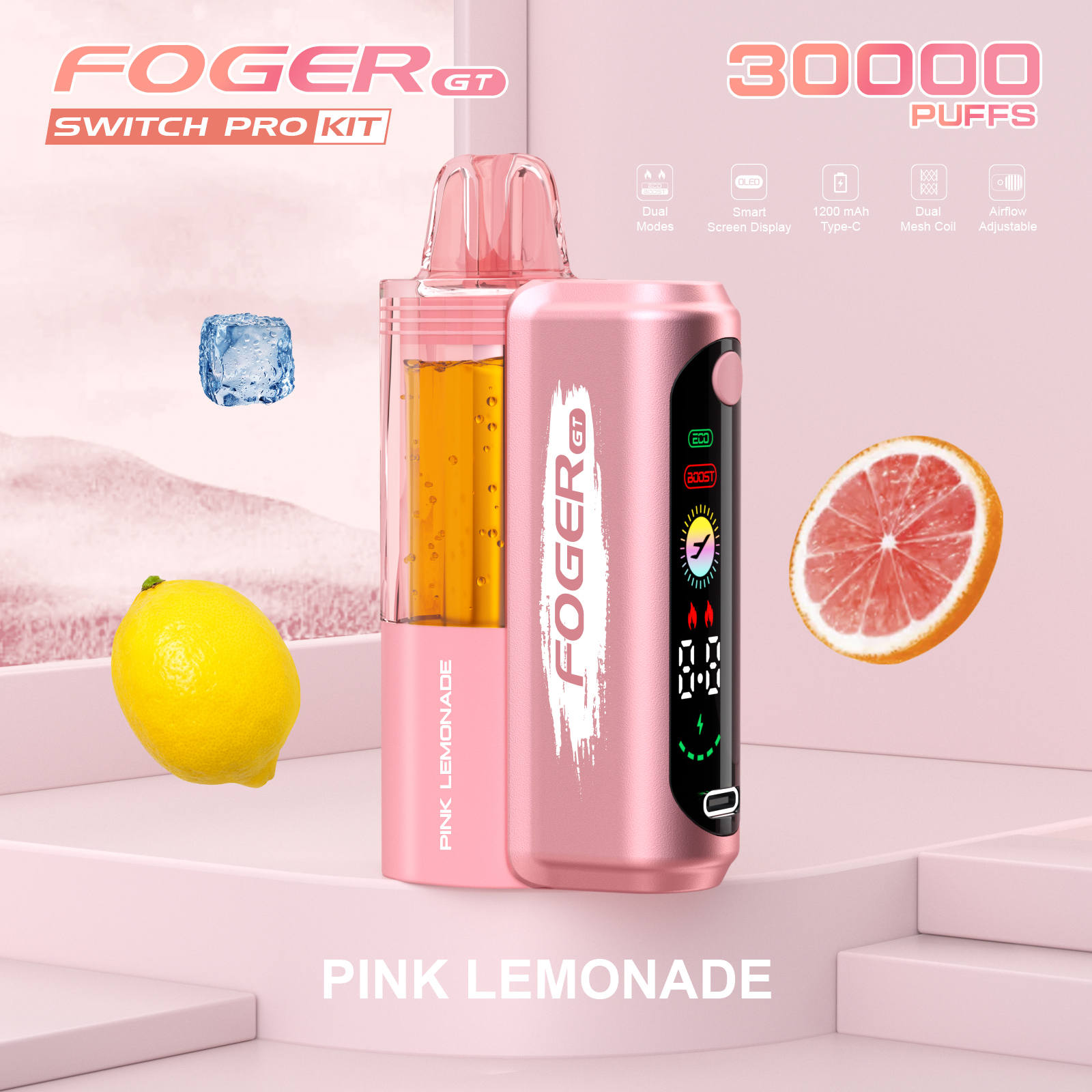 Foger Gt Switch 30000 Puffs 0-5% Nicotine Pods Kit Vapes