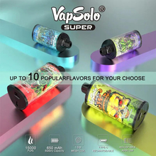 Wholesale VapSolo Super 15000 15K Puffs Bar E-Cigarettes Vaper