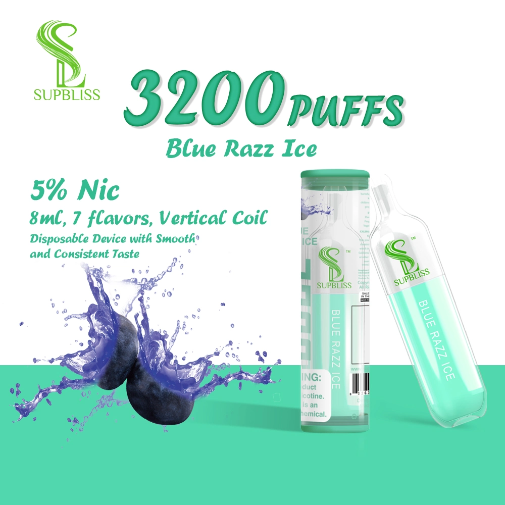 Supbliss Oxo Disposable Vape Pen 3200 Puffs 8ml Vertical Coil Vapes