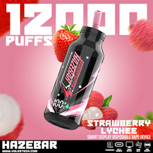 Hazebar 12K Puffs 10 Flavors 20ml Disposable Vape Display Screen $3.54-$4.00