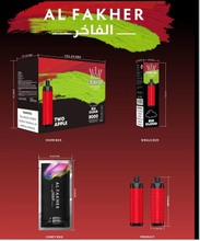Disposable Al Fakher King 8000 Puffs With Smart Screen 20 Flavors Vape Bar $5.90