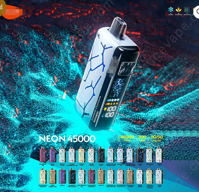 Vozol Neon 45000 Puffs Control Ice+Nic 45K Vapes