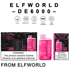 Elf World DE6000 Disposable 6000 Puffs Vape Wholesale $3.49