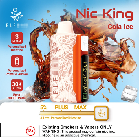Elfar Iceking Nic King Sweet Sour 30000 Puffs In Eu 