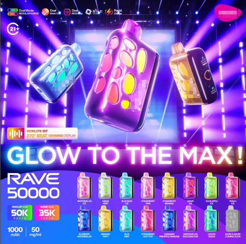 Vozol Rave 40000 5% Nicotine E Cigs Vape In Eu Warehouse