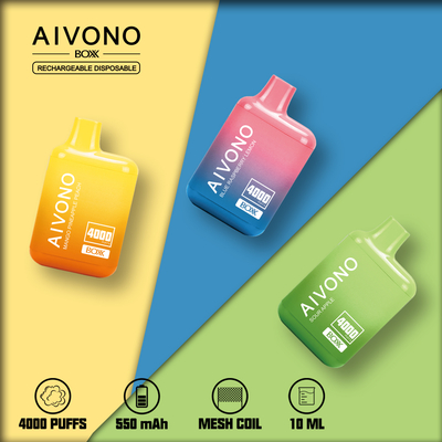 Aivono Aim Boxx 4000 Puffs Disposable Vape Wholesale $3