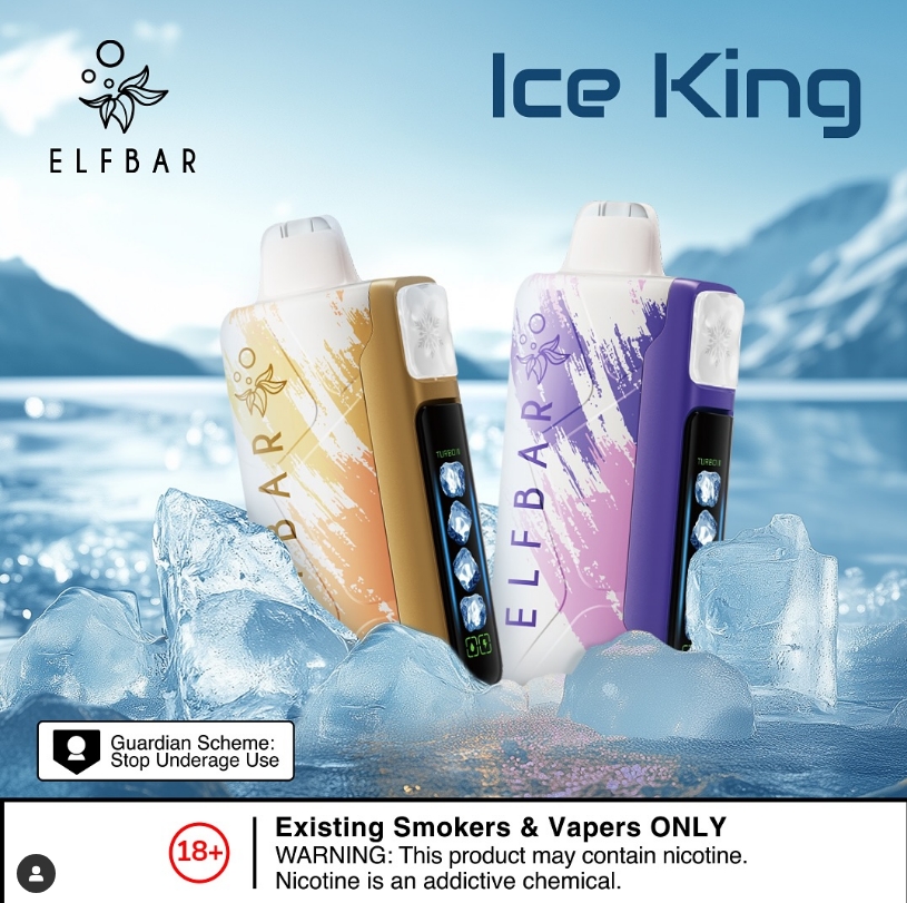 Eu Warehouse Elfbar Ice King 30000 Puffs Control Ice Vape