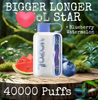 Vozol Star 40000 Puffs 5% Nicotine 26 Flavors Vape Eu Warehouse