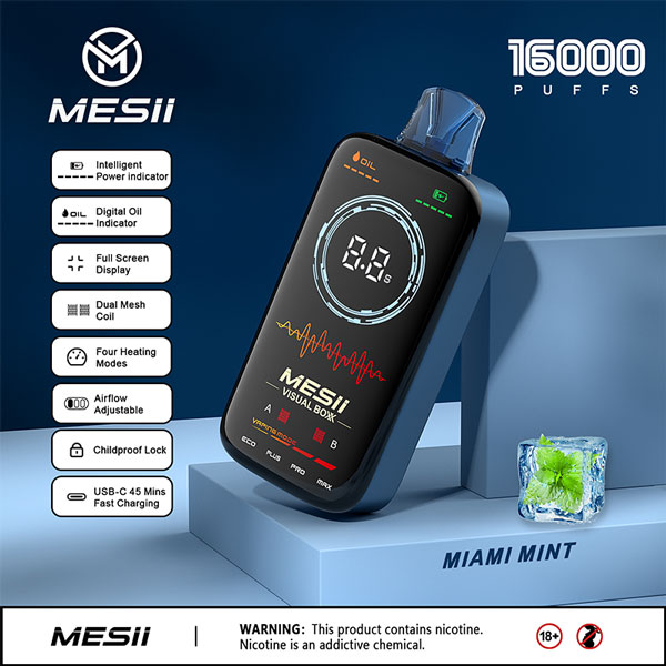 MESII Visual Boxx Miami Mint Disposable Vape