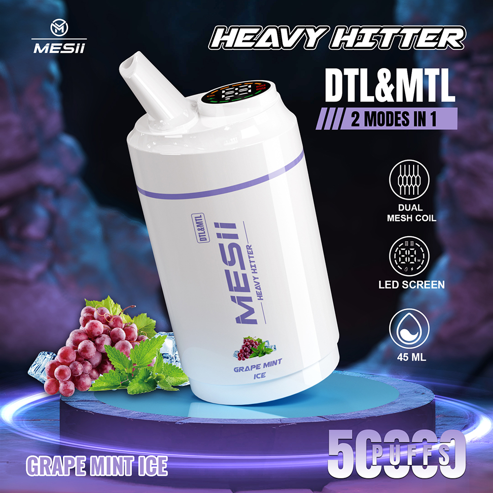 DTL & MTL Mesii Shisha Heavy Hitter 50000 Puffs Disposable Vapes