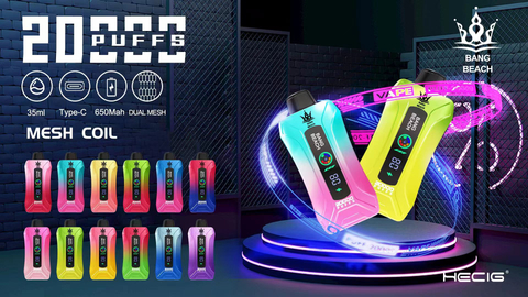 Bang 20000 Puffs 20K Puffbar Display Screen E Vapes