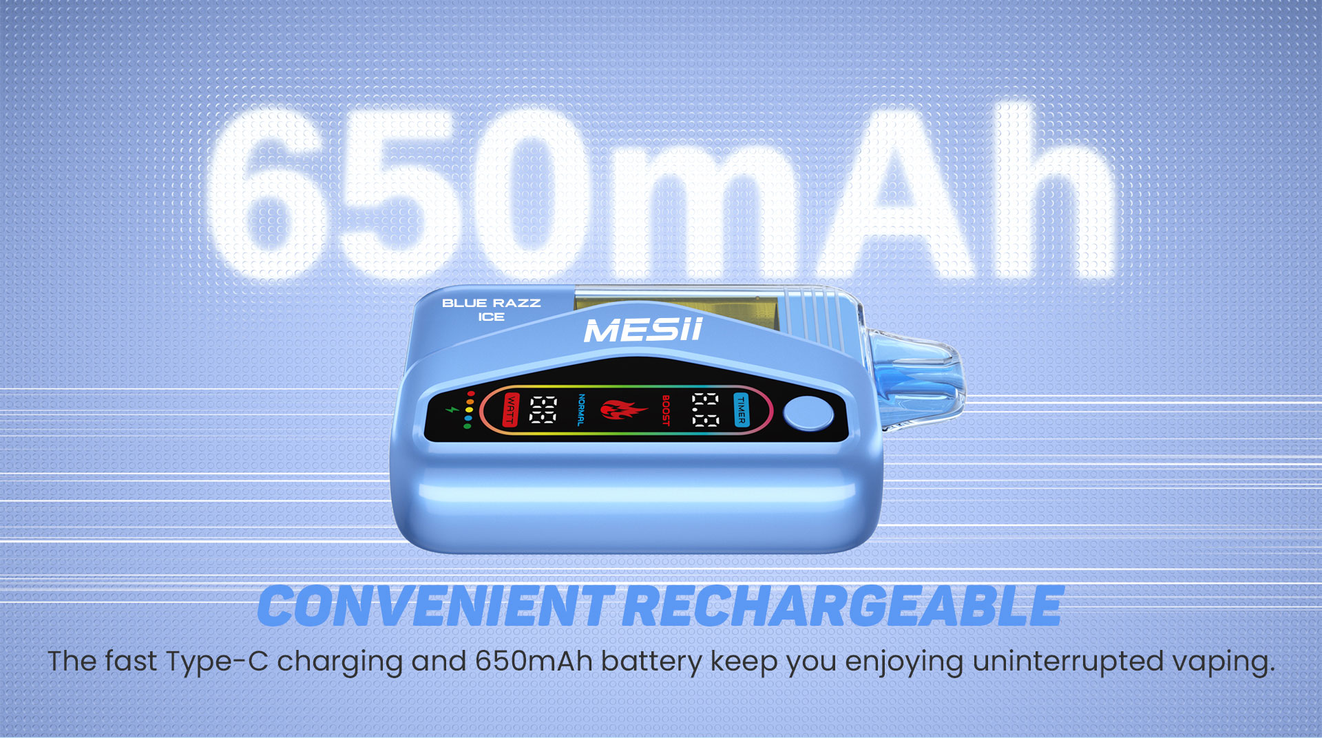 07 MESII VAPE VISIBEL CLEAR POD