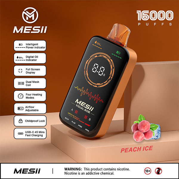MESII Visual Boxx Peach Ice Disposable Vape