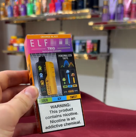 ElfBar Trio Ice+Sweet+Sour Control 400000 Puffs In Eu Stock