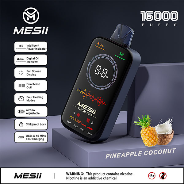 MESII Visual Boxx Pineapple Coconut Disposable Vape