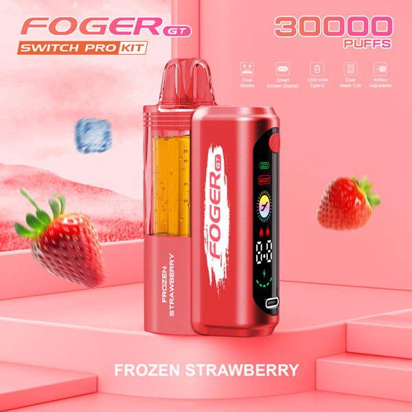 Foger GT Vape Frozen Strawberry flavor pod