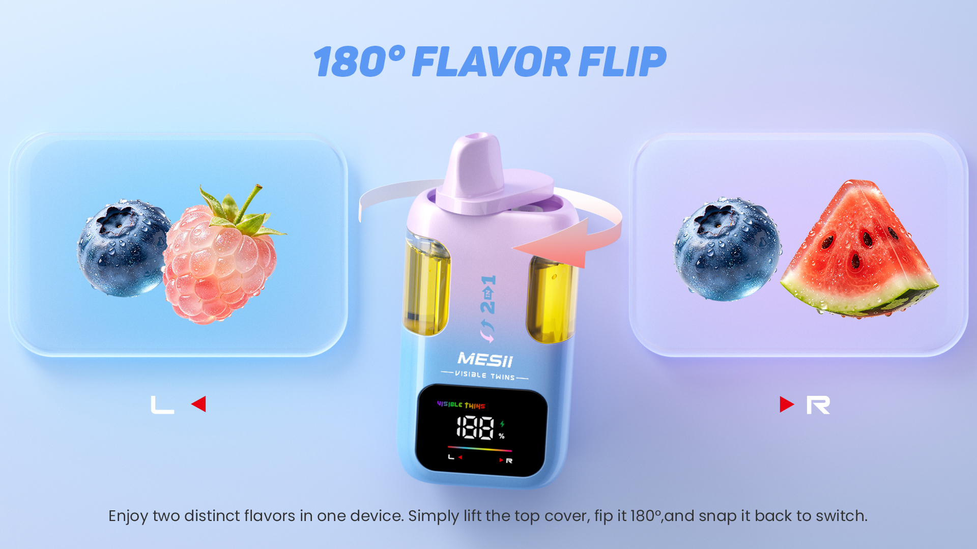 Dual Flavor Switchable Vape