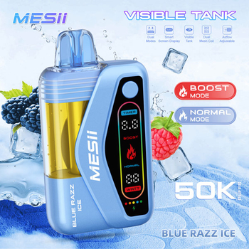 MESII Visible Tank 50K Disposable Vape – Blue Razz