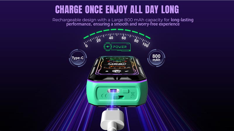 Charge once enjoy all day long