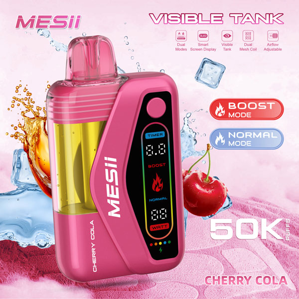 MESII Visible Tank 50K Disposable Vape – Blue Razz
