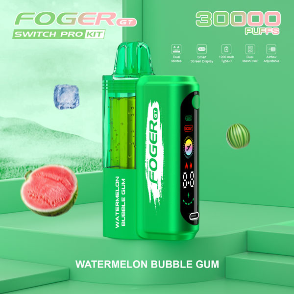  Foger GT Vape Watermelon Bubble Gum flavor pod