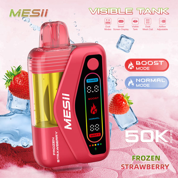 MESII Visible Tank 50K Disposable Vape – Blue Razz