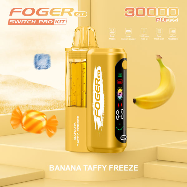 Foger GT Vape Banana Taffy Freeze flavor pod